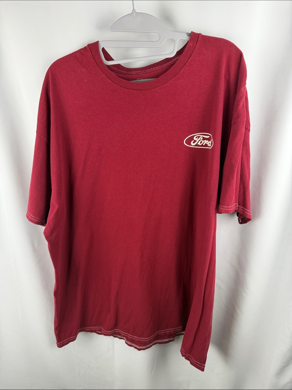 Ford Short Sleeve Logo Tee in Deep Red